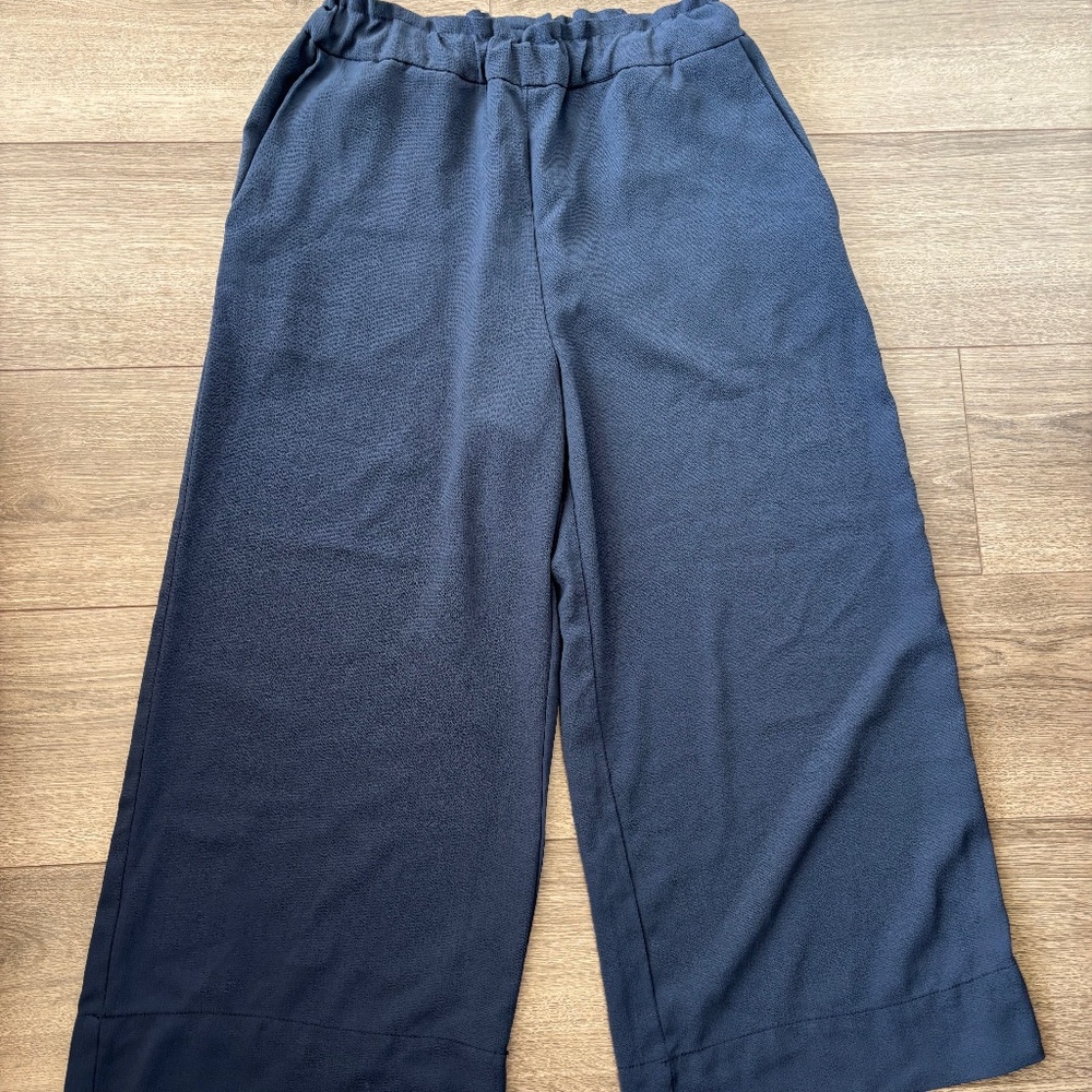 H&M Blue Crepe Pull On Pants